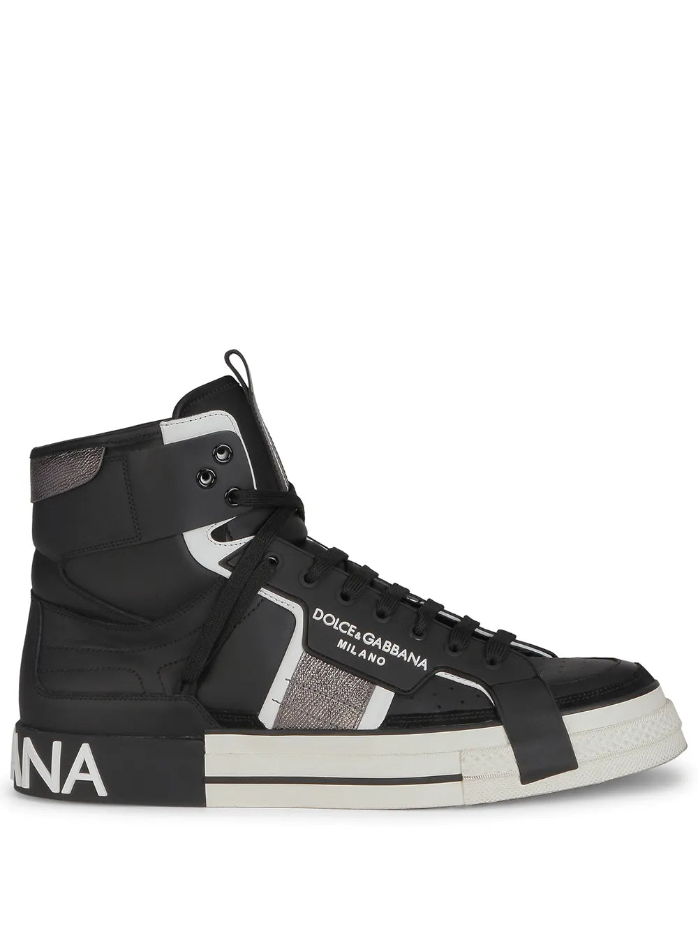 tenis altos con agujetas Dolce & Gabbana