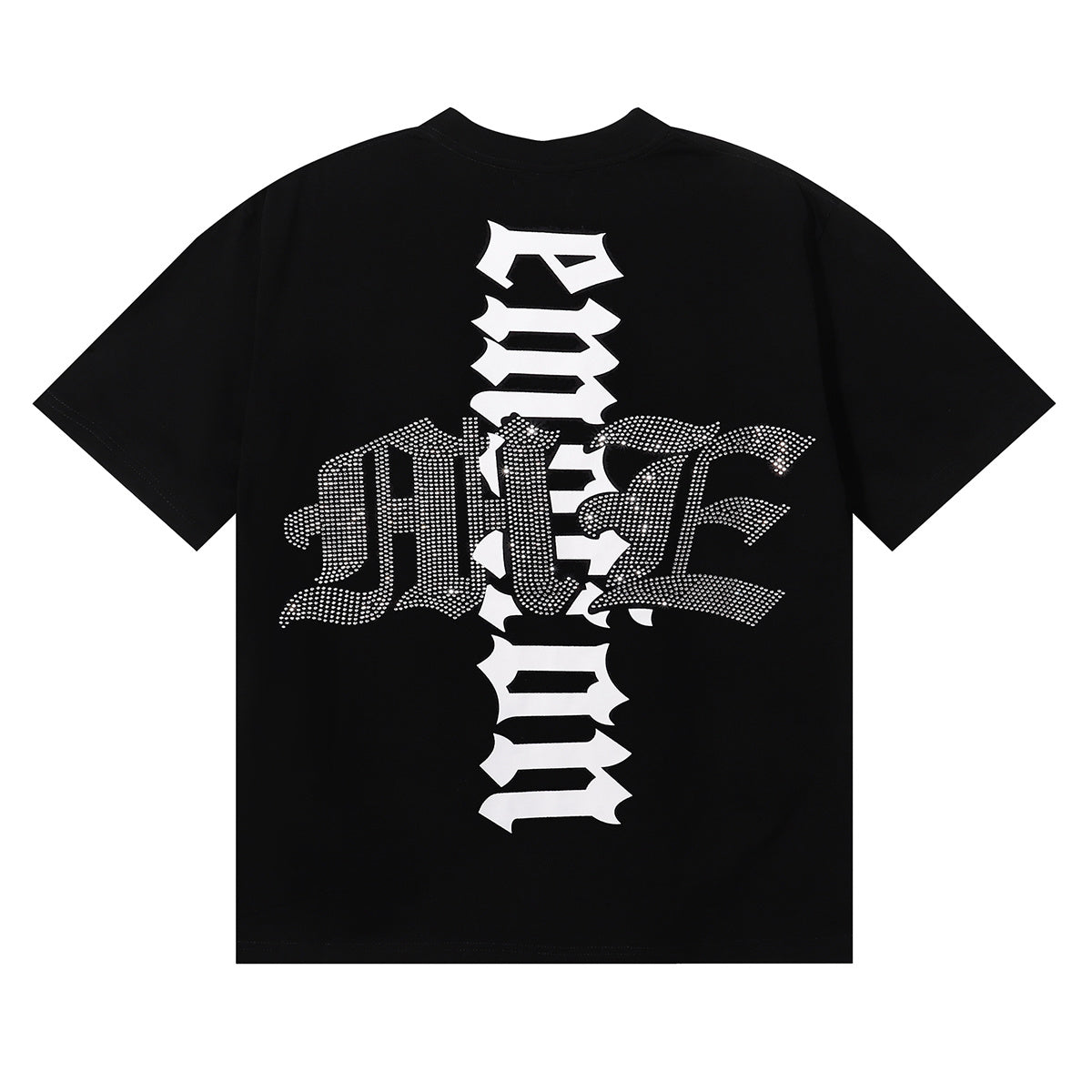 Mixed emotion T-shirt Diamond Sleeve