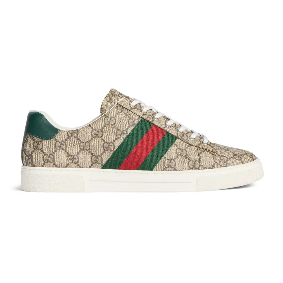 Zapatillas de deporte para mujer con cinturón tejido de la serie Gucci Ace