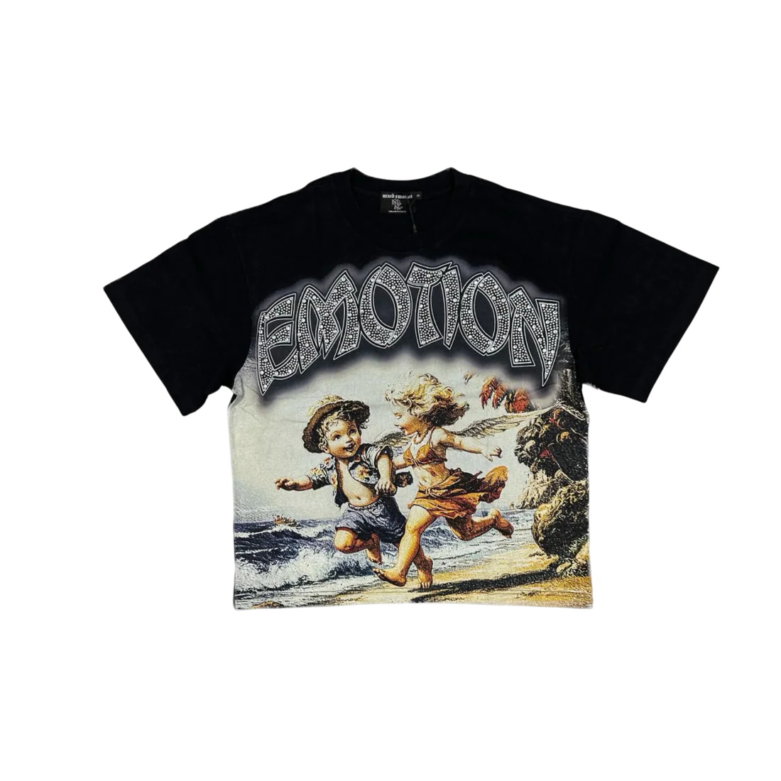 Mixed emotion T-shirt Seaside Black