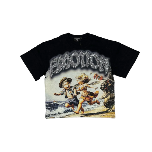 Mixed emotion T-shirt Seaside Black