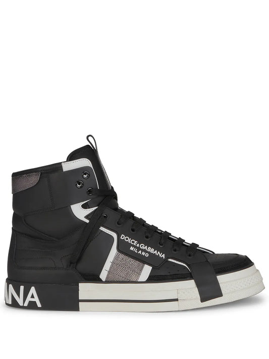 tenis altos con agujetas Dolce & Gabbana