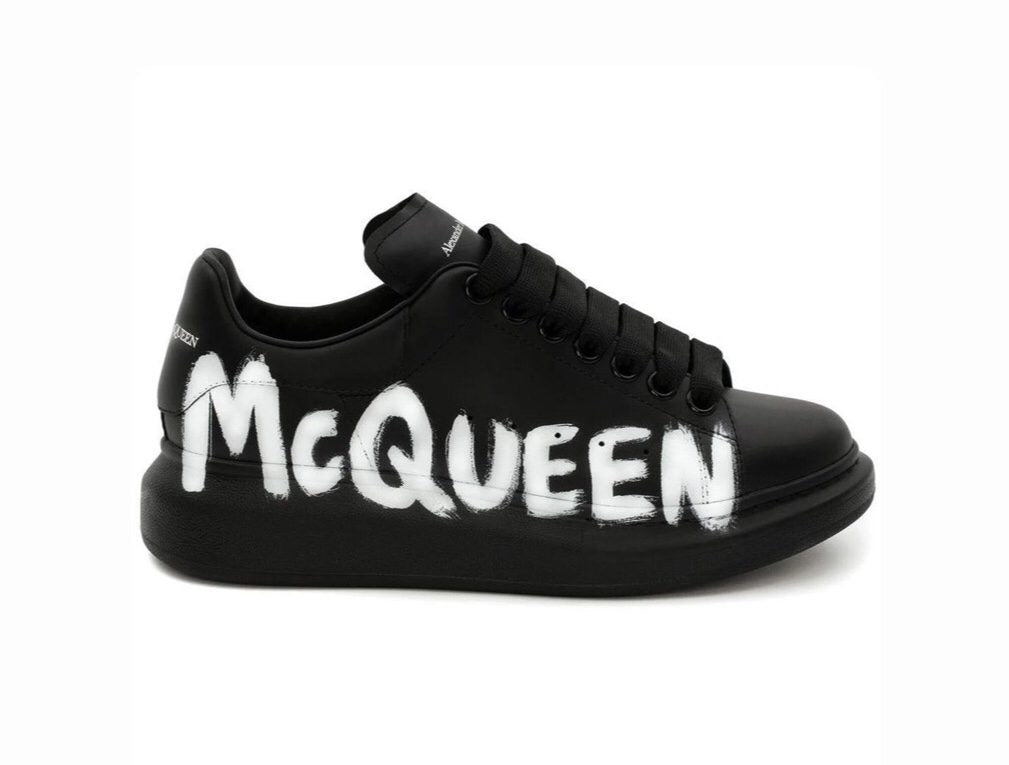 Alexander Mcqueen graffiti print white