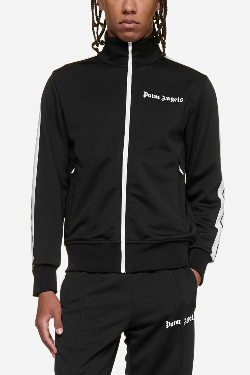 Conjunto Palm Angels Classic side-stripe zipped black